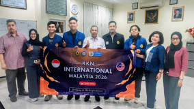 USM Mendunia,  Empat Mahasiswa Dilepas Rektor untuk KKN di Kuala Lumpur