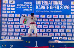 Membanggakan, Karateka Cilik Asal Pesawaran Raih Emas Ajang Adidas Internasional