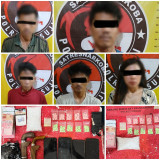 Sat Narkoba Polres Mesuji Ringkus 5 Tersangka Jaringan Narkoba Antar Provinsi