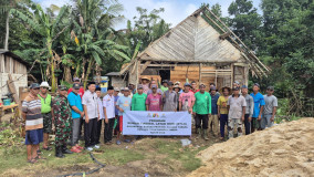 Kolaborasi Baznas dan Warga Bedah Rumah Mustahik, Infaq Masyarakat Tembus Rp23,7 Juta