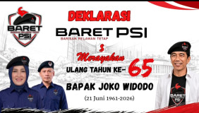 Relawan Jokowi Deklarasikan BARET PSI di Lampung, Siap Menangkan PSI pada Pemilu 2029