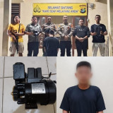 Polsek Pugung Tangkap Residivis, Pelaku Pencurian Mesin Pompa Air Milik Warga