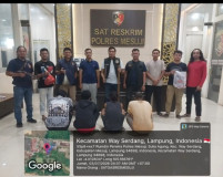 Polres Mesuji Berhasil Tangkap 4 Pelaku Penyembelihan Tapir di Register 45 Mesuji