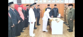 Lurah Harus Bekerja Cepat, Kata Bupati Tanggamus Saat Kegiatan Pelantikan