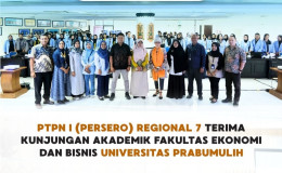 PTPN I Regional 7 Terima Kunjungan Akademik FEB Universitas Prabumulih, Perkuat Sinergi Dunia Kampus dan Industri