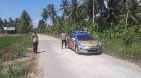 Respons Cepat Aduan Warga di Media Sosial, Polsek Pugung Patroli Antisipasi Dugaan Pungli di Perbatasan Binjaiwangi–Tanjung Kemala