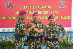 Regenerasi Kepemimpinan, Danbrigif 4 Mar/BS Pimpin Sertijab Empat Jabatan Strategis