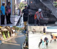 Dinas PU Bandarlampung Bangun Rabat Beton 312 Meter di Way Laga, Tingkatkan Akses Jalan Warga