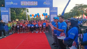 Satu Suara Tolak Pungli, Bupati Harno Pimpin Deklarasi Antikorupsi di Rembang City Run