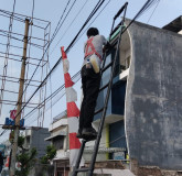Disperkim Kota Bandarlampung Akan Benahi Tiang WiFi di Dalam Drainase, Penataan Utilitas Dimulai Dua Pekan