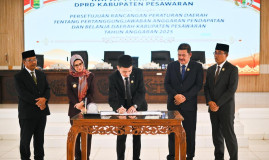 Tok ! DPRD Pesawaran Sahkan Ranperda Pertanggungjawaban Pelaksanaan APBD 2025