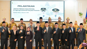 Perkuat Tata Kelola Pemerintahan, Bupati Pesawaran Lantik Puluhan Kepala Dinas