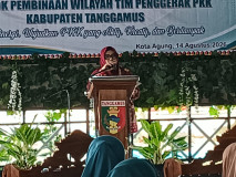 Evaluasi Pokbinwil TP-PKK Tanggamus, Siti Mahmudah Tekankan Sinergi dan Inovasi Kader