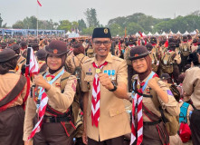 Mewakili Bupati Tanggamus, Ka Kwarcab Hadiri Pembukaan Jambore Nasional 2026 di Cibubur