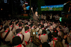 Sapa 1.488 Pramuka Jateng di Jamnas XII, Ahmad Luthfi: Pulang Harus Jadi Pemimpin!