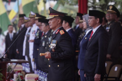 Upacara Penurunan Bendera HUT ke-81 Kemerdekaan RI di Provinsi Lampung Berlangsung Khidmat