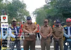 Jalan Simpang Onggok–Rejo Mulyo Mulai Dicor