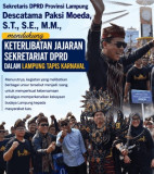 Sekretariat DPRD Lampung Turut Semarakkan Lampung Tapis Karnaval Festival Krakatau XXXV