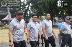 DPRD Lampung Ikut Jalan Sehat HUT Kodam XXI/Radin Inten, Sinergi Makin Erat