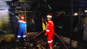 Polsek Pulau Panggung Identifikasi Kebakaran Rumah di Ulu Belu