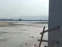 Air Laut Surut di Pantai Pelindo Bandarlampung, Camat Panjang: Fenomena Tahunan Saat Kemarau