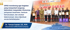 DPRD Lampung Dukung Penguatan Kegiatan Kemanusiaan PMI