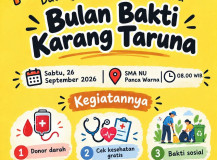 Besok Karang Taruna Way Serdang Gelar Bulan Bakti ke-66