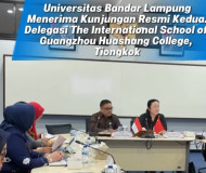 UBL Perkuat Jejaring Internasional, Gandeng Huashang College Tiongkok