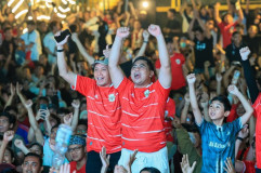 iawan Hendra Kelana saat melakukan selebrasi usai Timnas Indonesia juara FIFA ASEAN Cup 2026 