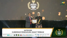 Gubernur Mirza Kembali Raih Grand BAZNAS Awards 2026, Perkuat Ekosistem Zakat Produktif di Lampung