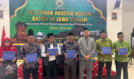 Takmir Masjid di Jateng Antusias Ikuti Pelatihan Akustik dari DMI dan ParagonCorp