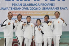 Borong 9 Emas, Kota Semarang Sabet Juara Umum Senam Artistik Porprov Jateng 2026