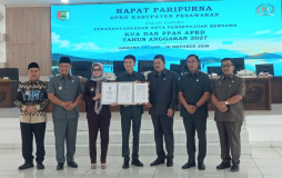 Rapat Paripurna, DPRD dan Pemkab Pesawaran Sepakati KUA-PPAS 2027
