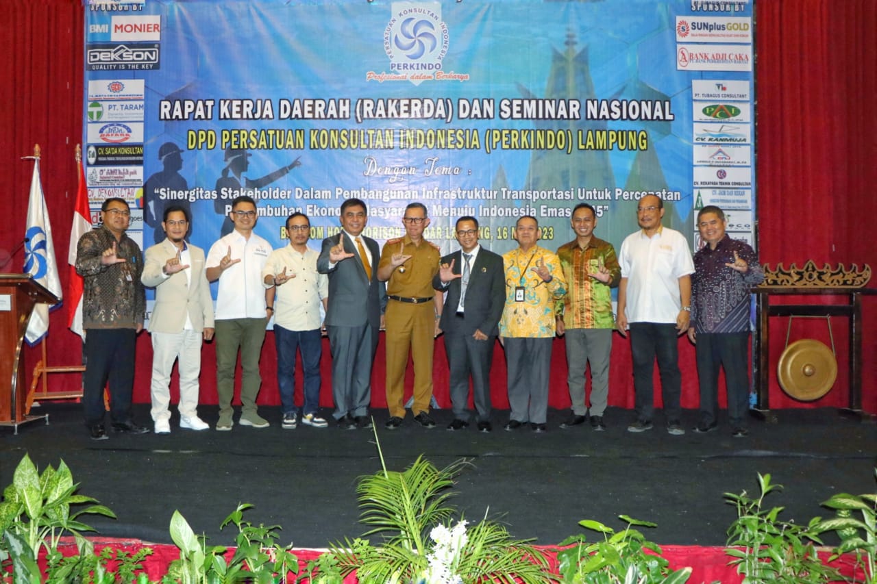 Sekdaprov Lampung Buka Rakerda dan Seminar Nasional DPD Persatuan Konsultan Indonesia