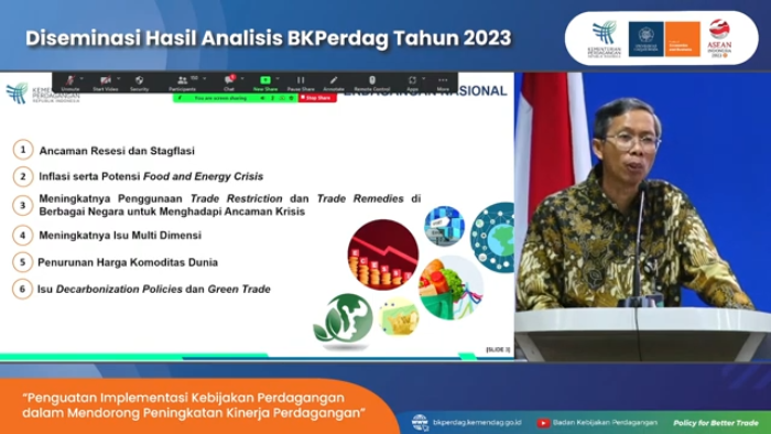 Kepala BK Perdag Paparkan Arah Kebijakan dan Program Prioritas Kemendag Selama 2023 - 2024