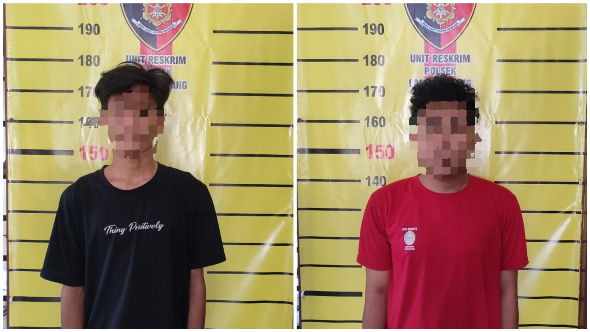 Kedua pelaku pembobol Konter HP
