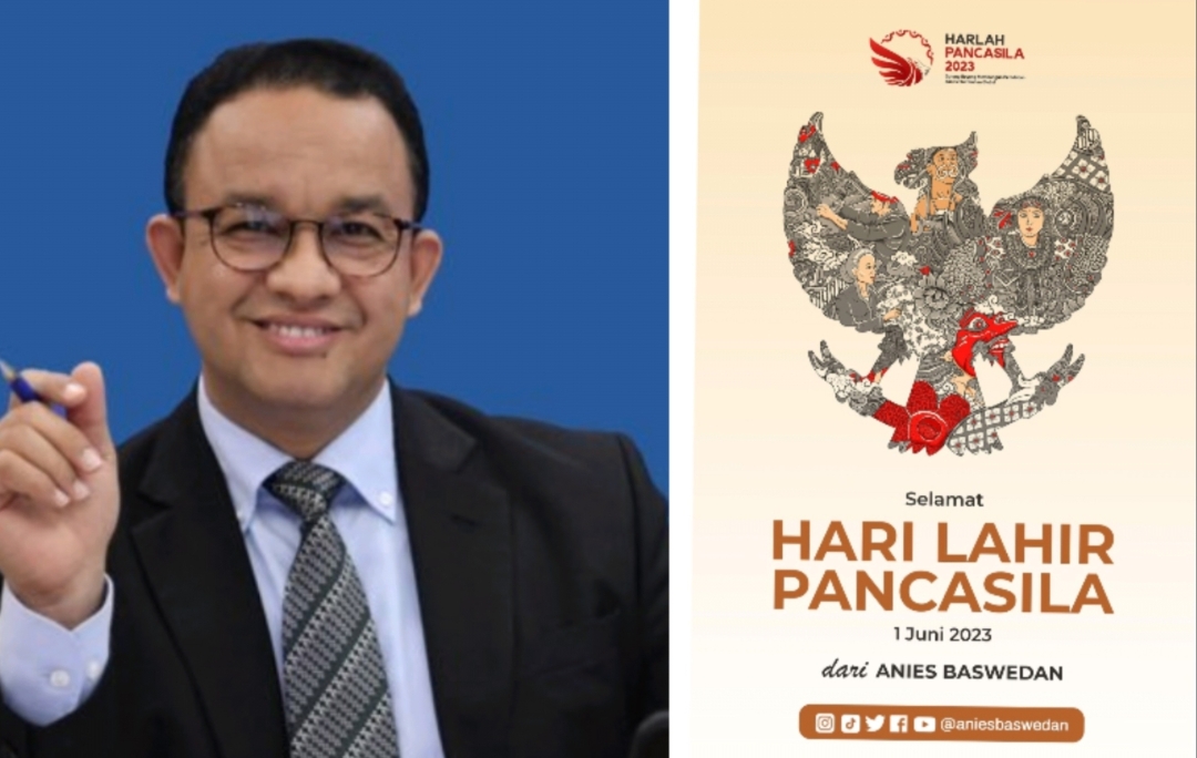 Anies Baswedan Posting Logo Garuda Model Begini, Warganet: Sekelas Bacapres Kok Nyomot Hak Cipta Orang