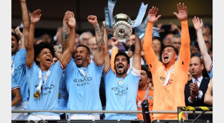 Brace Gundogan Bawa Manchester City Raih Juara Piala FA, Sikat Manchester United 2-1