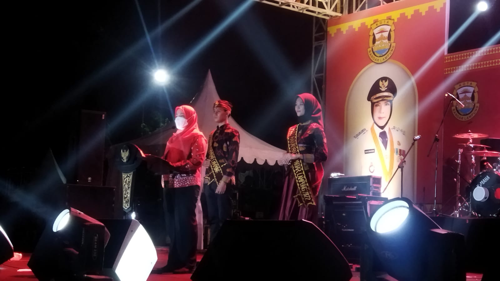 Wali Kota Eva Dwiana saat membuka Expo 2023