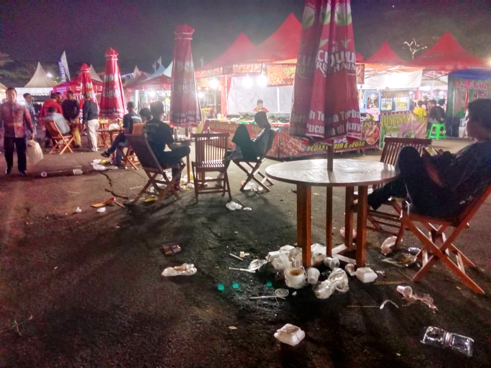 Meriahnya Begawi dan Bandarlampung Expo 2023 Rusak oleh Sampah