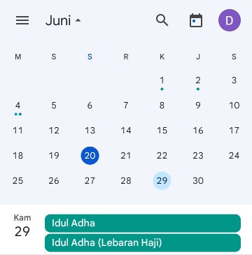 Resmi, Libur Idul Adha Jadi 3 Hari, Tanggal 28 dan 30 Cuti Bersama