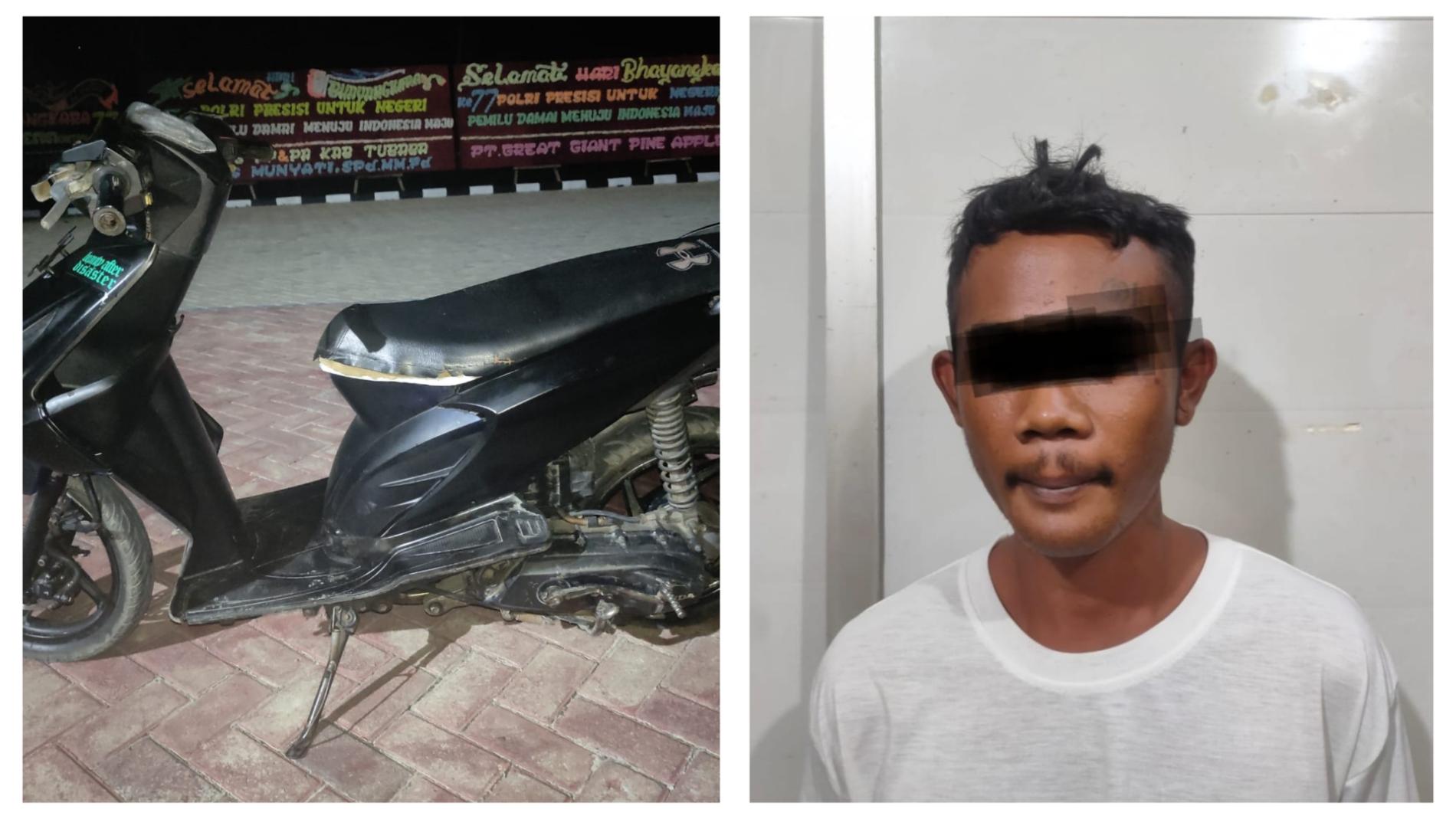 Polisi Tangkap Pelaku Curat Motor di Bengkel Pulung Kencana