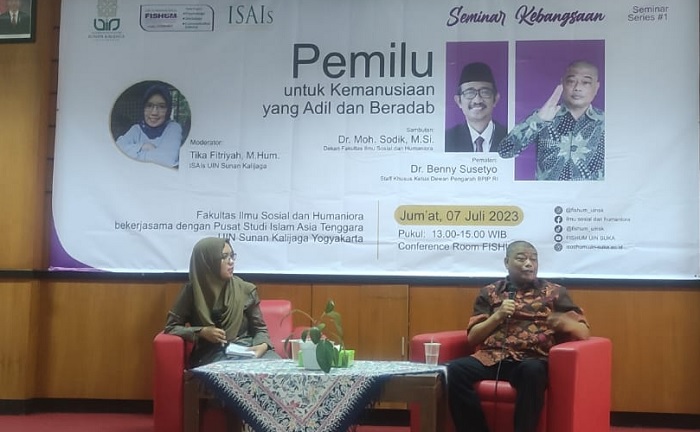 Seminar Kebangsaan di UIN Sunan Kalijaga, Benny Ajak Gen Z Gunakan Pilihan secara Rasional pada Pemilu 2024
