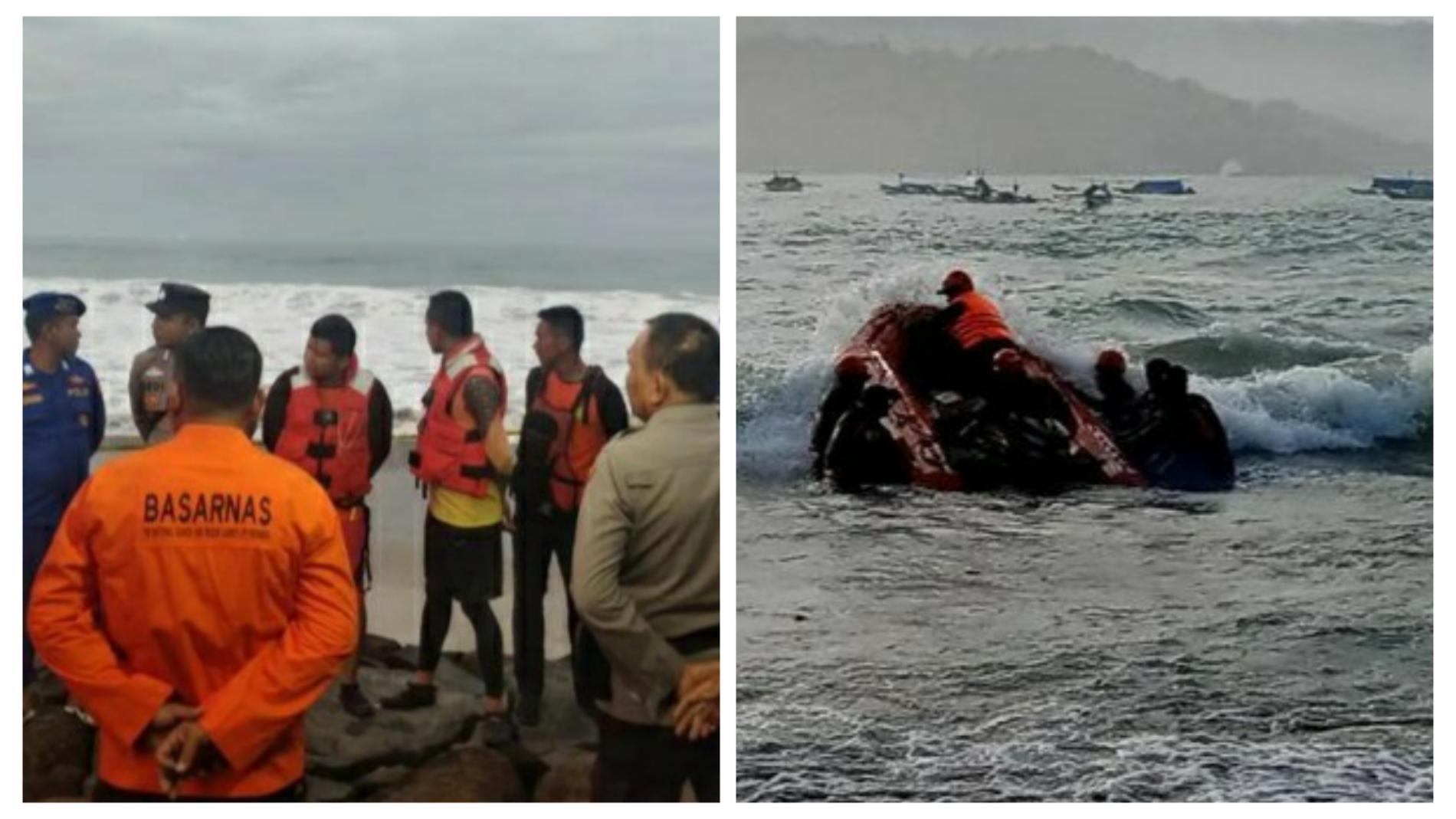 Tim SAR Pakai Drone Cari Mahasiswa ITERA yang Terseret Ombak di Pesibar