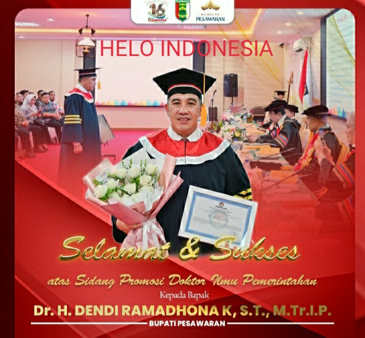 Bumi Andan Jejama Bangga, Bupatinya Raih Gelar Doktor dari IPDN