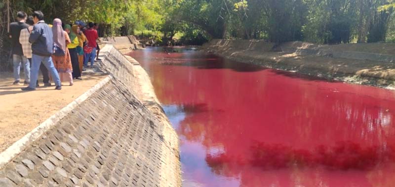 Dinas Linkungan Hidup Pamekasan Minta Masyarakat Tidak Gunakan Air Merah Untuk Kepentingan Rumah Tangga