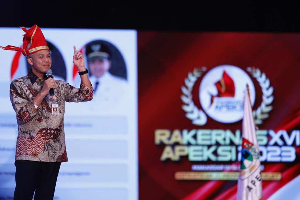Ganjar Pranowo Paparkan Visi Pemberantasan Korupsi di Rakernas Apeksi