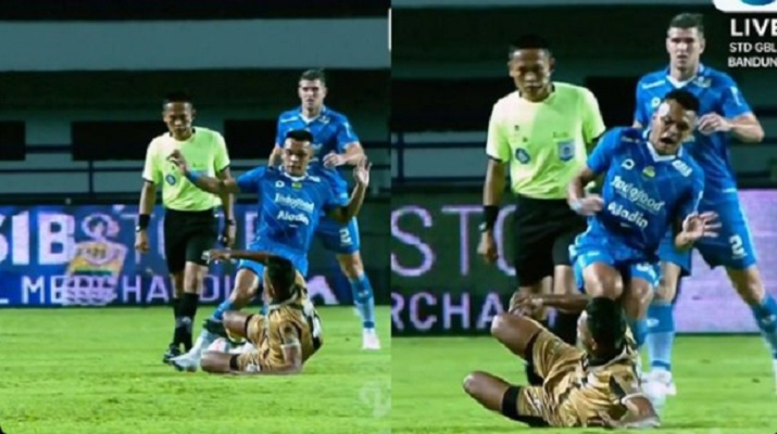 Persib vs Dewa United 2-2, Bebotoh Keluhkan Kinerja Wasit Karena Tidak Beri Kartu Asep Berlian yang Tekel Keras Rahmat Irianto