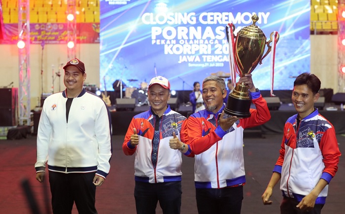 Jateng Juara Umum Pornas Korpri 2023, Ini Klasemen Akhir Perolehan Medali