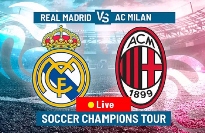 Hasil Sementara, Real Madrid Sempat Ketinggalan 0-2 dari AC Milan, Babak Kedua Berjalan Jadi Imbang